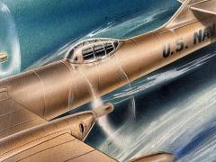 Arthur Rosenman Ross Art Deco Sea Airplane Aviation Art Design - 4420939