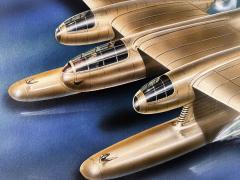 Arthur Rosenman Ross Art Deco Sea Airplane Aviation Art Design - 4420947