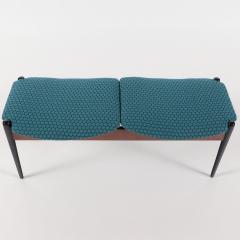 Arthur Umanoff A mid century modern Arthur Umanoff two seat walnut bench circa 1950  - 3071362