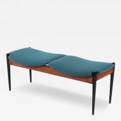 Arthur Umanoff A mid century modern Arthur Umanoff two seat walnut bench circa 1950  - 3074178