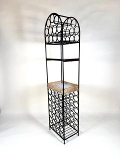 Arthur Umanoff Arthur Umanoff Iron Rattan Wine Rack with Shelves - 4175317