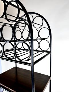 Arthur Umanoff Arthur Umanoff Iron Rattan Wine Rack with Shelves - 4175321