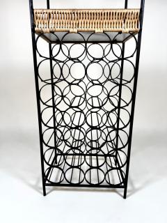 Arthur Umanoff Arthur Umanoff Iron Rattan Wine Rack with Shelves - 4175323