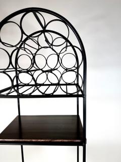 Arthur Umanoff Arthur Umanoff Iron Rattan Wine Rack with Shelves - 4175324