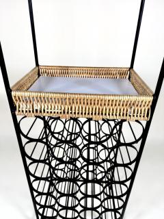 Arthur Umanoff Arthur Umanoff Iron Rattan Wine Rack with Shelves - 4175325