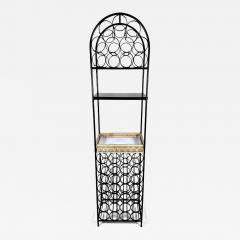 Arthur Umanoff Arthur Umanoff Iron Rattan Wine Rack with Shelves - 4176886