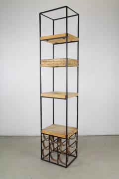 Arthur Umanoff Arthur Umanoff Iron and Leather Wine Rack - 237257