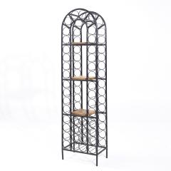 Arthur Umanoff Arthur Umanoff Mid Century 40 Bottle Tall Iron Wine Rack - 4029410