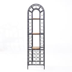 Arthur Umanoff Arthur Umanoff Mid Century 40 Bottle Tall Iron Wine Rack - 4029414