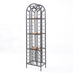 Arthur Umanoff Arthur Umanoff Mid Century 40 Bottle Tall Iron Wine Rack - 4029415