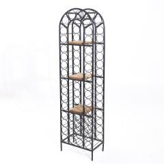 Arthur Umanoff Arthur Umanoff Mid Century 40 Bottle Tall Iron Wine Rack - 4029417