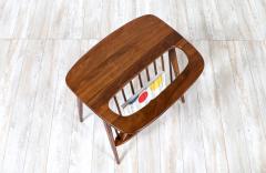 Arthur Umanoff Arthur Umanoff Sculpted Walnut Side Table with Magazine Rack for Washington - 3024310