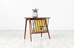 Arthur Umanoff Arthur Umanoff Walnut Spindle Side Table Magazine Rack Washington Woodcraft - 2536690