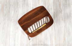 Arthur Umanoff Arthur Umanoff Walnut Spindle Side Table Magazine Rack Washington Woodcraft - 2536691
