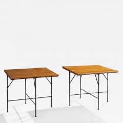 Arthur Umanoff Dinette Tables with Wood and Iron USA 1950s - 4770662