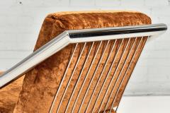 Arthur Umanoff Directional Chrome Lounge Chair and Ottoman 1971 - 2418897