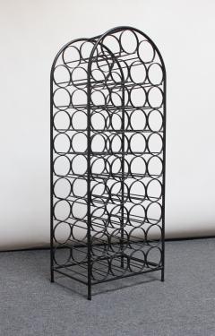 Arthur Umanoff Freestanding Wrought Iron Wine Rack by Arthur Umanoff - 2547591