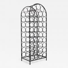 Arthur Umanoff Freestanding Wrought Iron Wine Rack by Arthur Umanoff - 2549429