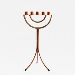 Arthur Umanoff Iconic 1950s Arthur Umanoff Mid Century Modern Five Arm Candleabra - 3161036