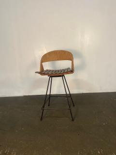Arthur Umanoff Iron Rush Swiveling Barstool - 4812403