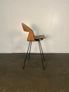 Arthur Umanoff Iron Rush Swiveling Barstool - 4812406