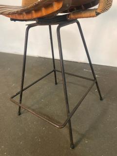 Arthur Umanoff Iron Rush Swiveling Barstool - 4812407