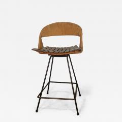Arthur Umanoff Iron Rush Swiveling Barstool - 4812913