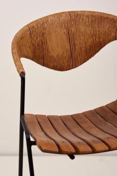 Arthur Umanoff Low Wrought Iron Arthur Umanoff Bar Stool - 968708