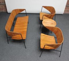 Arthur Umanoff Pair of Arthur Umanoff for Shaver Howard Modernist Lounge Chairs with Side Table - 2104692