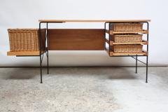 Arthur Umanoff Rare Maple and Iron Desk by Arthur Umanoff - 667528