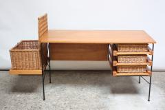 Arthur Umanoff Rare Maple and Iron Desk by Arthur Umanoff - 667533