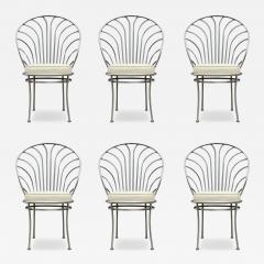 Arthur Umanoff Set of Six Stainless Postmodern Dining Chairs by Arthur Umanoff in Art Deco Form - 4334840