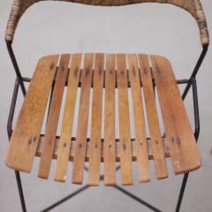 Arthur Umanoff Set of Three Low Wrought Iron Arthur Umanoff Bar Stools - 542844