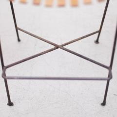 Arthur Umanoff Set of Three Low Wrought Iron Arthur Umanoff Bar Stools - 542845