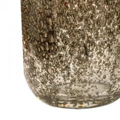 Artisan Bronze Murano Pulegoso Glass Vase - 3723623