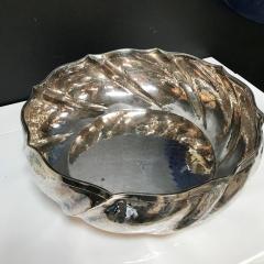 Artisan Crafted Vintage Silver Italian Swirl Bowl - 544083