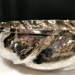 Artisan Crafted Vintage Silver Italian Swirl Bowl - 544085