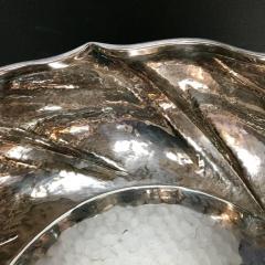 Artisan Crafted Vintage Silver Italian Swirl Bowl - 544087