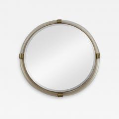 Artisan Murano Blown Gold Round Torchere Mirror Contemporary - 2673399