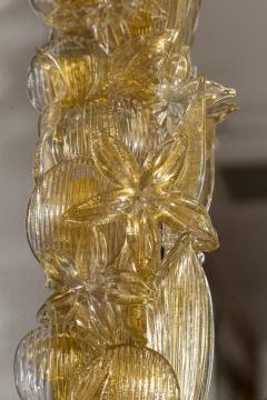 Artisan Murano Gold Blown Star Fish Mirror Contemporary - 4334215