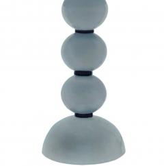 Artisan Pair of Hand Blown Lattimo Glass Table Lamps - 4206908