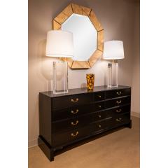 Artisan Pair of Large Lucite Block Table Lamps 1970s - 3426582