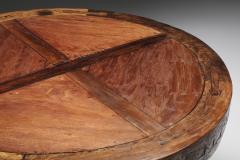 Artisan Round Wooden Dining Table 1950s - 2744293