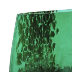 Artisanal Green Murano Glass Vase 1970s Italian Design - 4270266