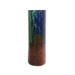 Artisanal Green Murano Glass Vase 1970s Italian Design - 4270284