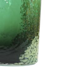 Artisanal Green Murano Glass Vase 1970s Italian Design - 4270290