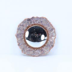 Artist made one of a kind lilac color mica and resin mirror  - 3247174