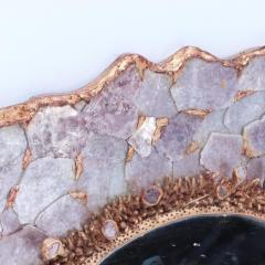 Artist made one of a kind lilac color mica and resin mirror  - 3247178