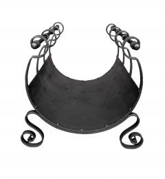 Arts And Crafts Wrought Iron Log Holder - 4465255