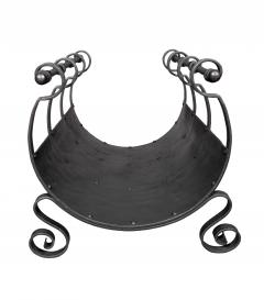 Arts And Crafts Wrought Iron Log Holder - 4465258